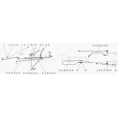 ТЯГИ УПРАВЛЕНИЯ 258.08.00.00.000