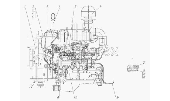 Запчасти для TG 200 (770.исп.01). Установка силовая
