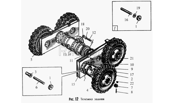 Запчасти для ДЗ-180А. Трансмиссия