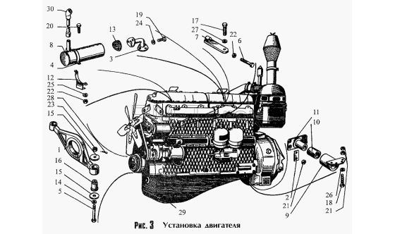 Запчасти для ДЗ-180А. Двигатель