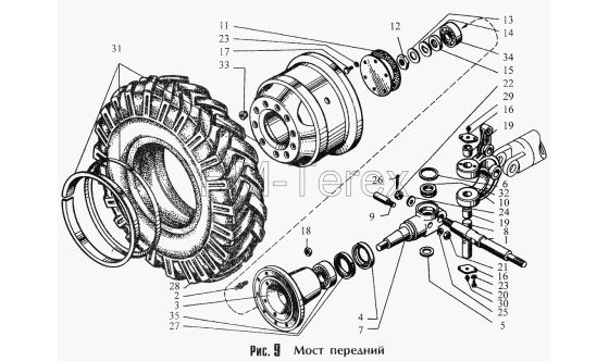 Запчасти для ДЗ-180А. Ходовая часть